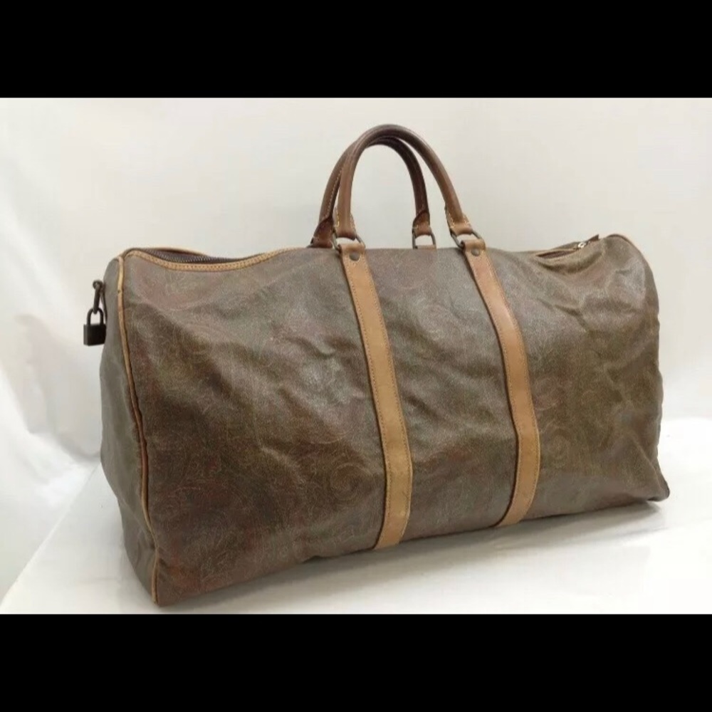 ETRO Milano Vint. Travel Paisley Large Boston Bag